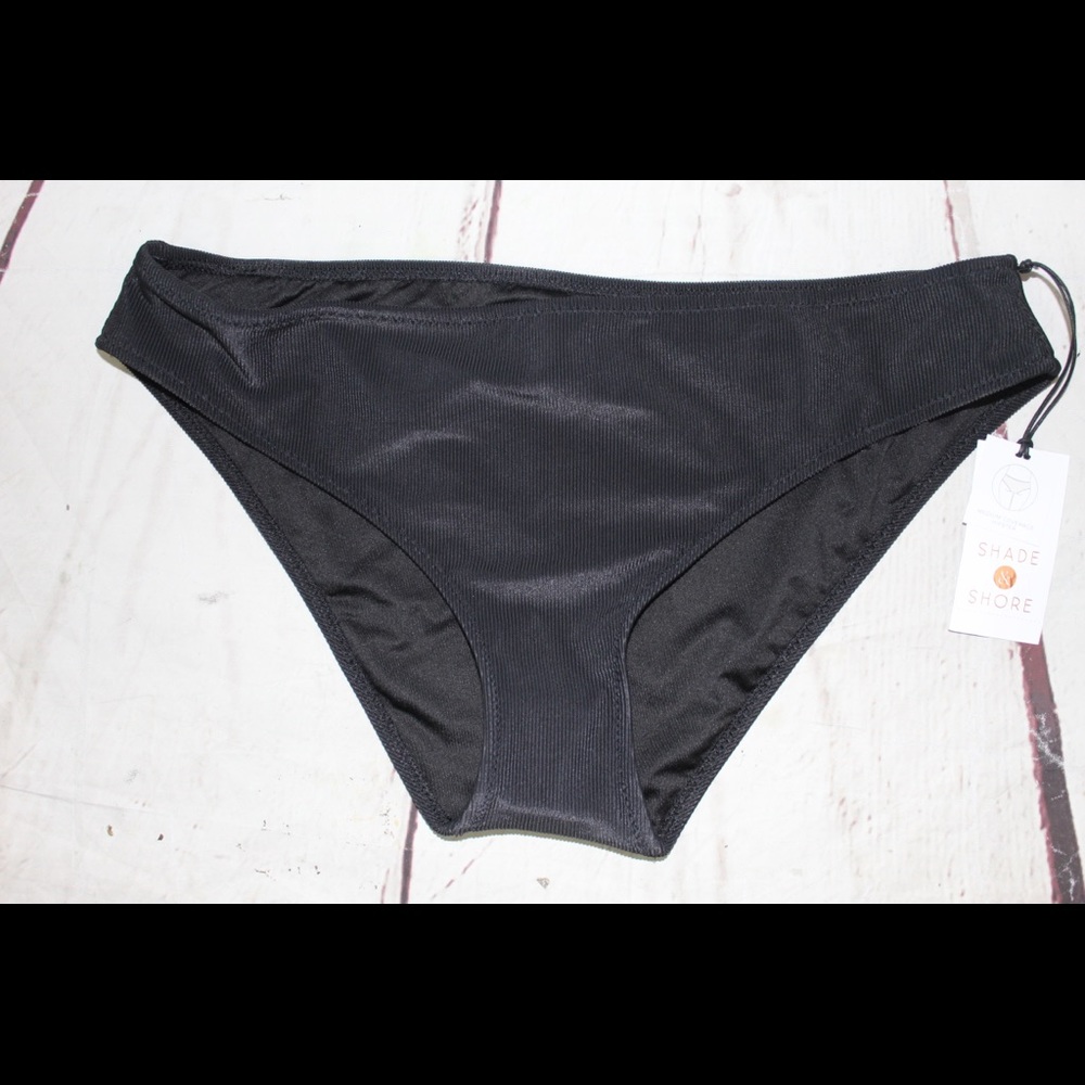 Women' Ribbed Hipster Bikini Bottom Shade